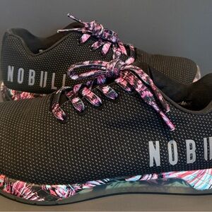NOBULL Womens 9/Men’s 7.5 Shoes MIDNIGHT PALM Training Lifting Gym Sneakers